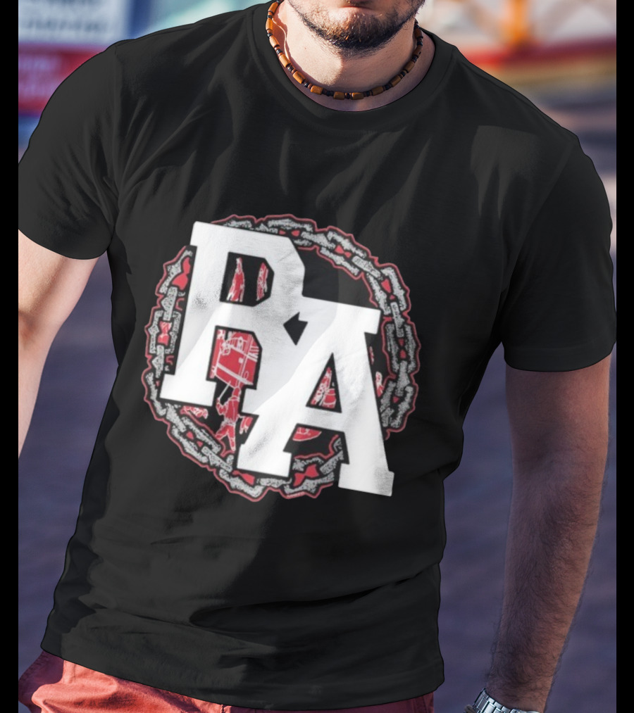 Rude Awakening Bound By Chains PA Symbol With Urban Elements T-Shirt