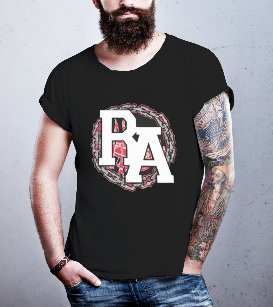 Rude Awakening Bound By Chains PA Symbol With Urban Elements T-Shirt