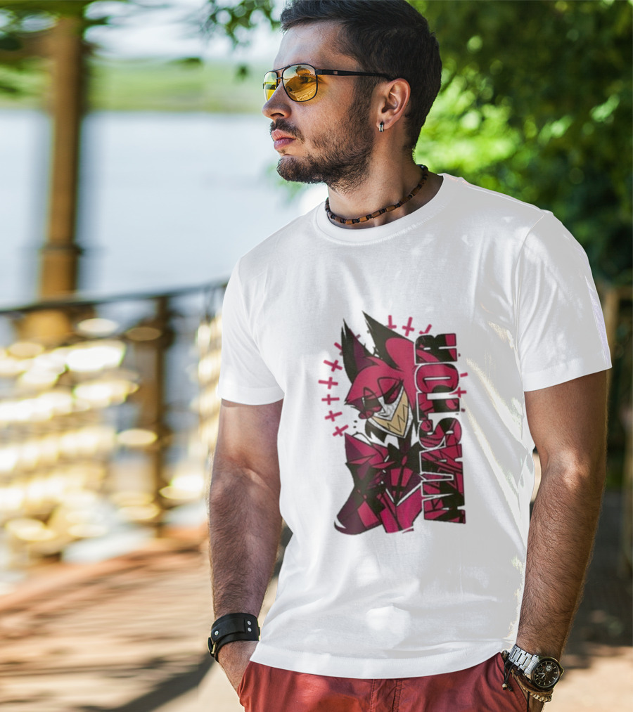 Alastor Smiling Hazbin Hotel Character Fan Art T-Shirt