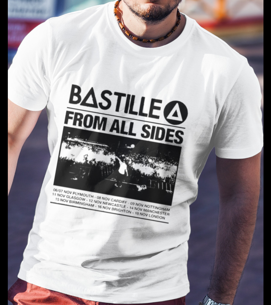 Bastille From All Sides Live Tour 2026 European Cities Journey T-Shirt