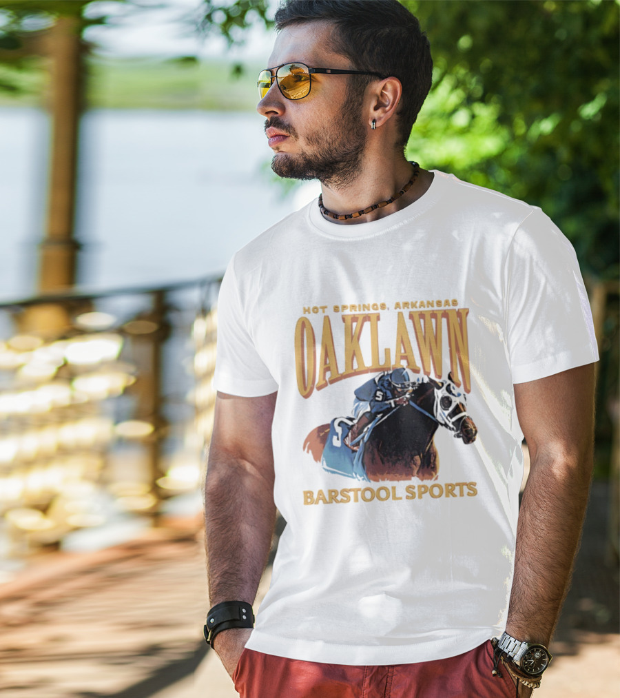 Oaklawn Hot Springs Arkansas Barstool Sports Horse Racing T-Shirt
