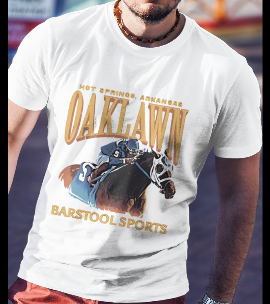 Oaklawn Hot Springs Arkansas Barstool Sports Horse Racing T-Shirt