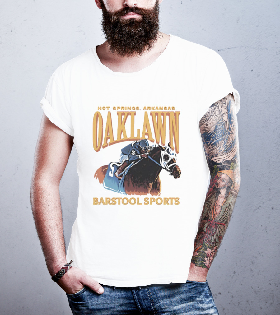 Oaklawn Hot Springs Arkansas Barstool Sports Horse Racing T-Shirt