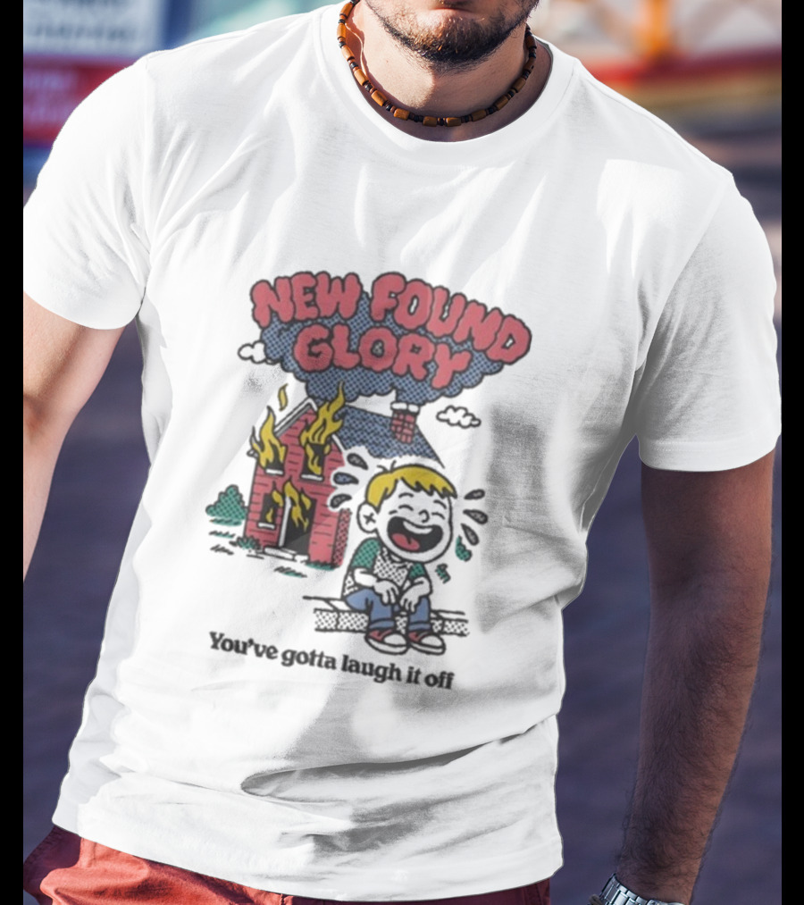 New Found Glory Burning House Cartoon You’ve Gotta Laugh It Off T-Shirt