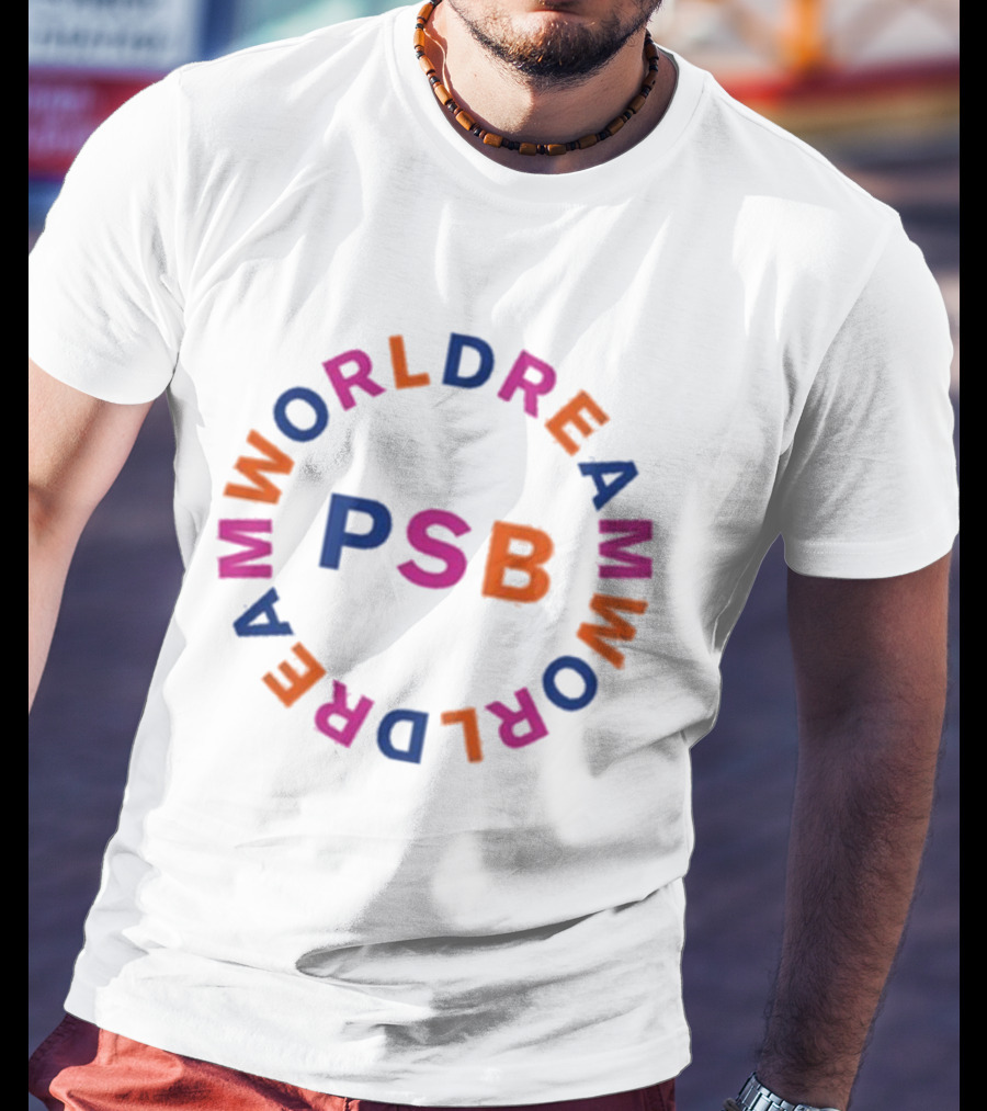 Pet Shop Boys PSB Dreamworld Circle Text T-Shirt