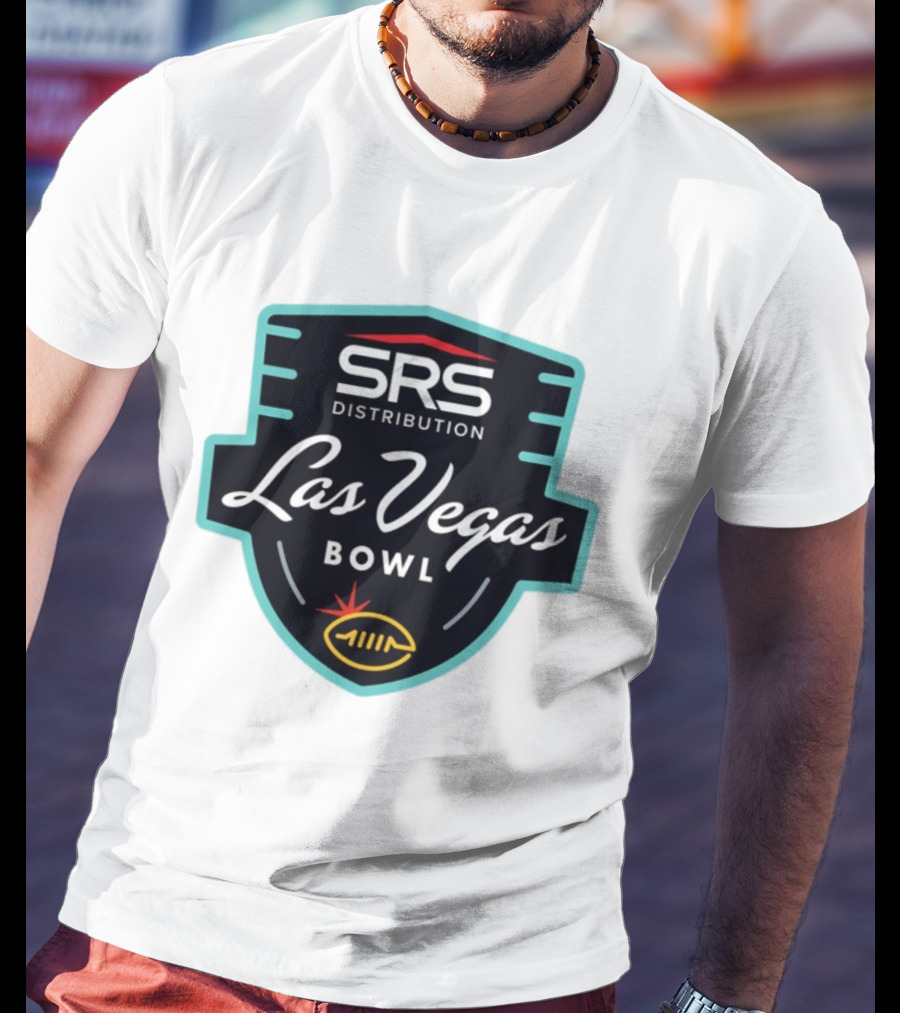 SRS Distribution Las Vegas Bowl Football Event Emblem T-Shirt