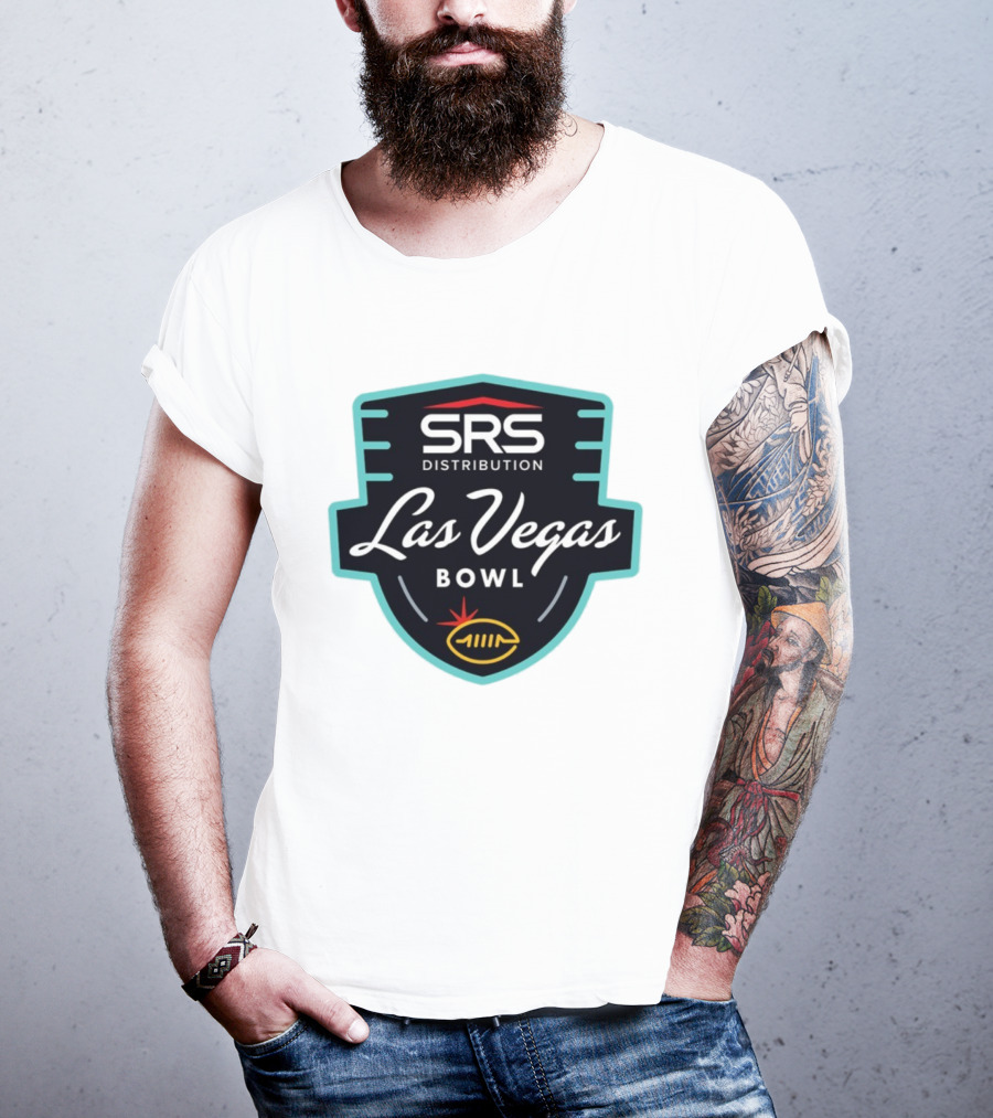 SRS Distribution Las Vegas Bowl Football Event Emblem T-Shirt