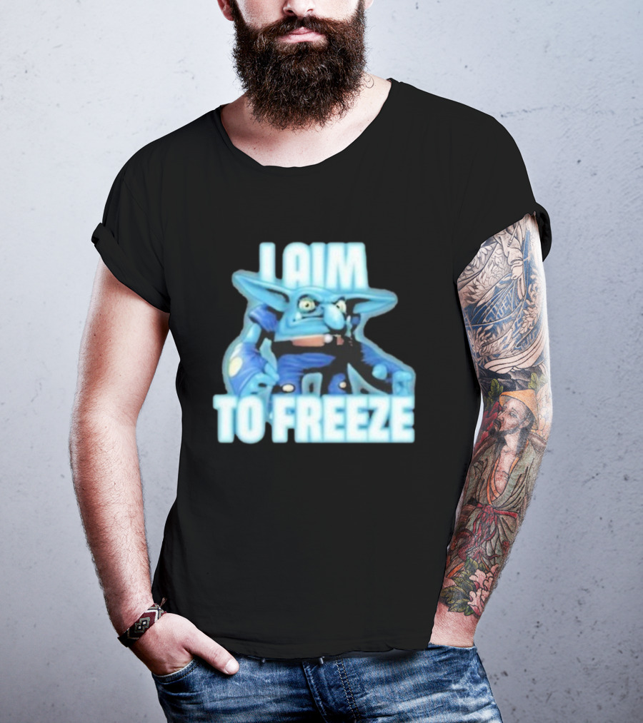 I Aim To Freeze Chill Bill Skylanders Ice Troll Character Gaming Apparel T-Shirt