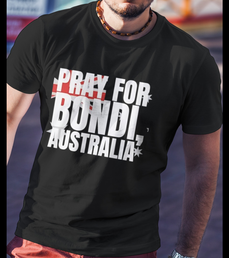 Pray For Bondi Australia Flag Tribute T-Shirt