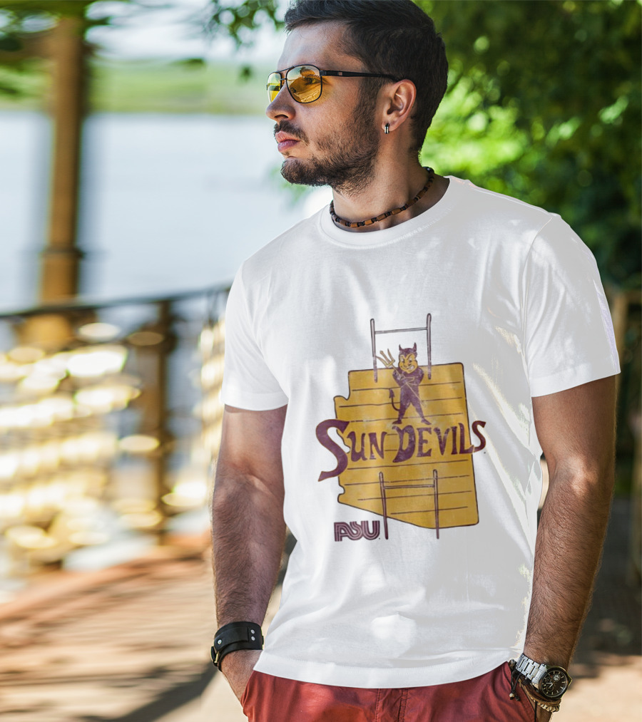 Arizona State Sun Devils Vintage ASU Map T-Shirt