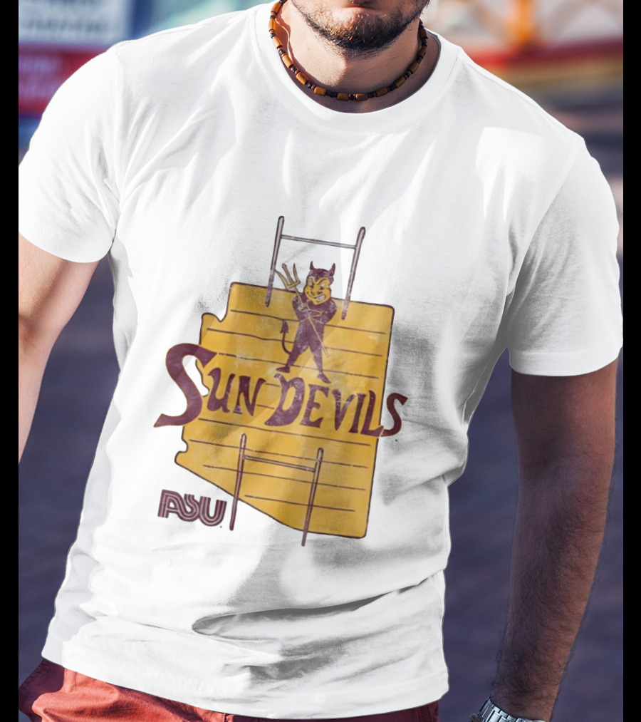 Arizona State Sun Devils Vintage ASU Map T-Shirt