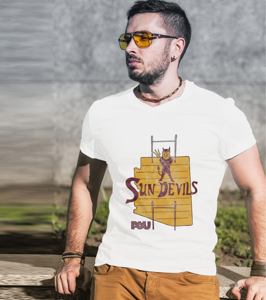 Arizona State Sun Devils Vintage ASU Map T-Shirt