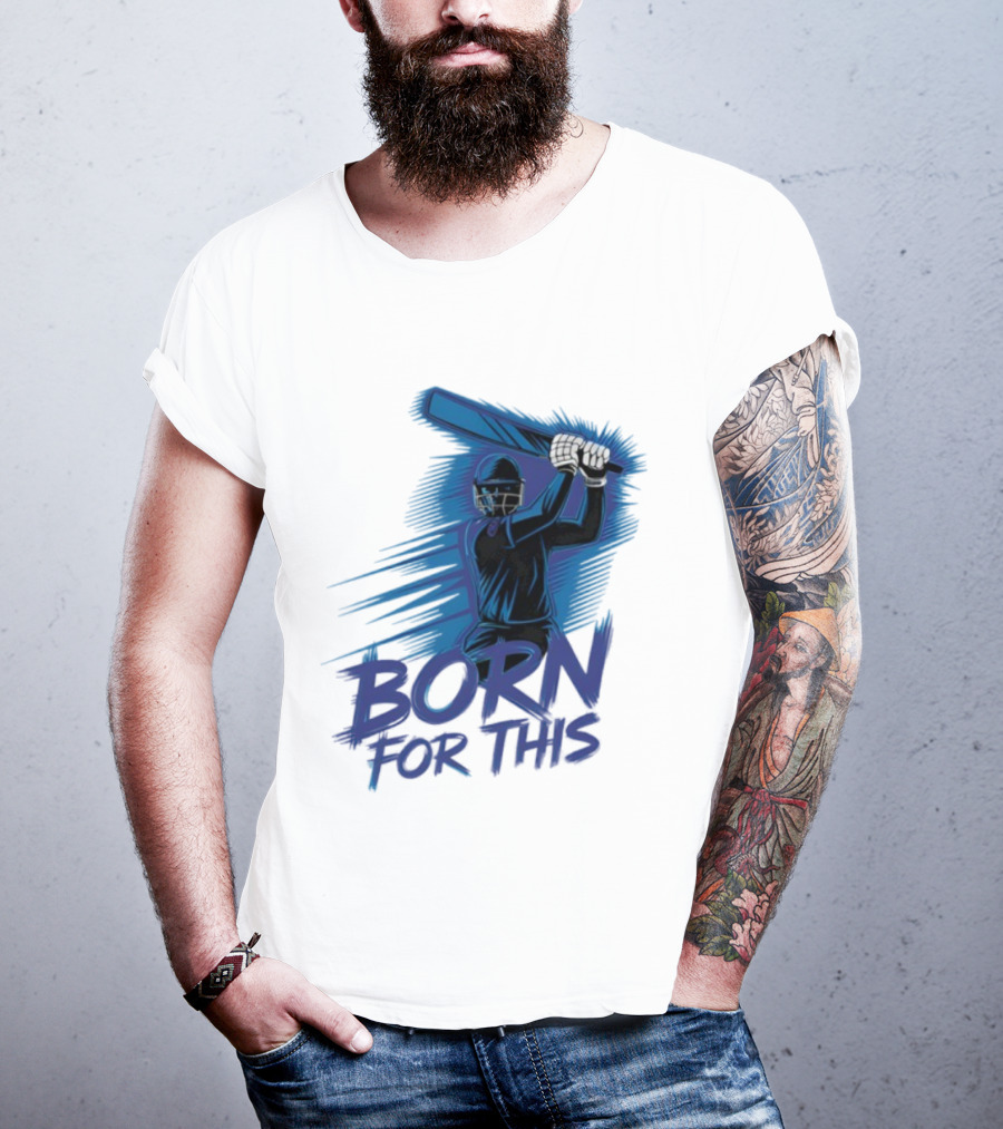 Born For This Cricket Enthusiast In India T-Shirt