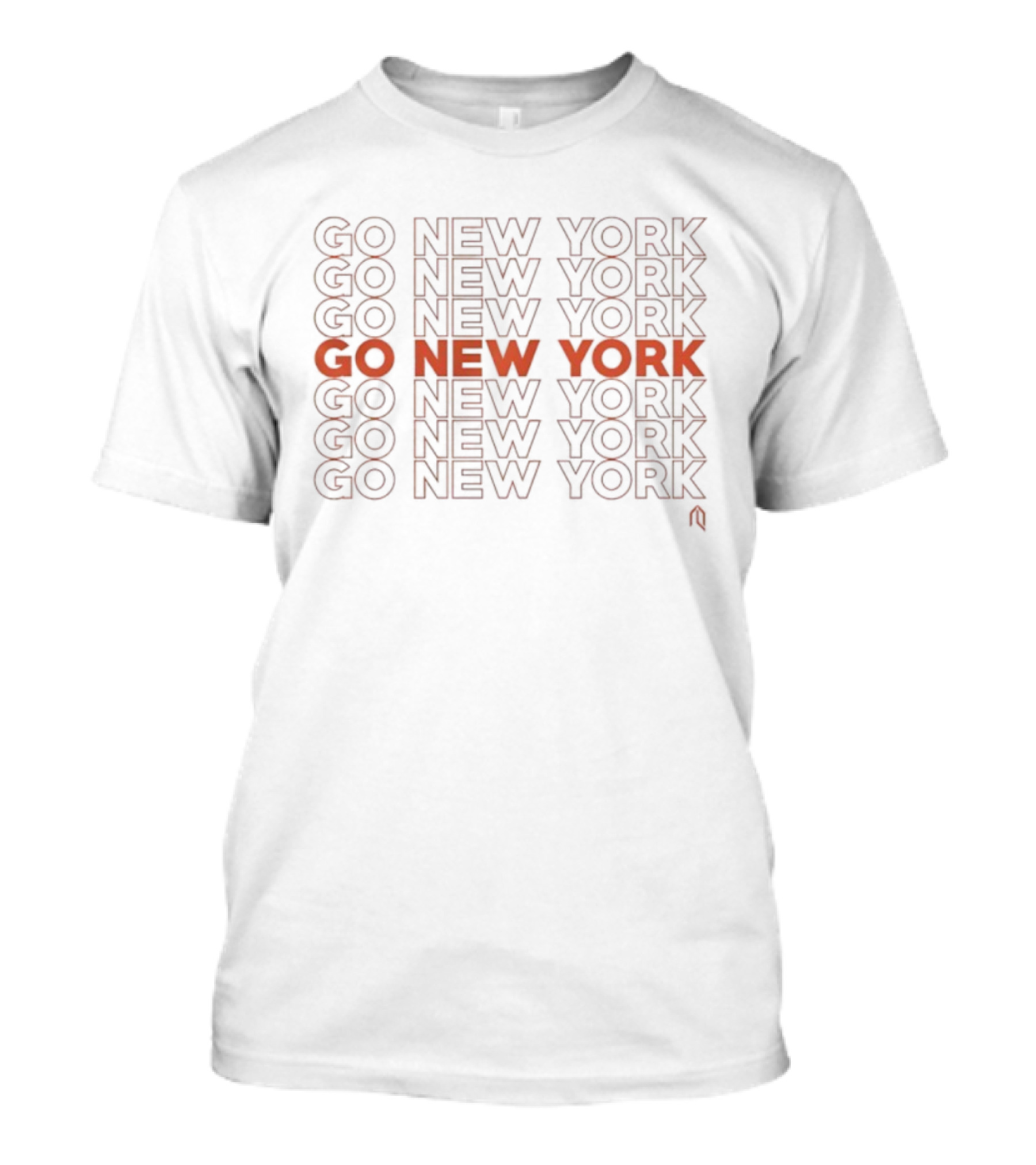 Go New York NY Basketball Orange Fan Gear T-Shirt