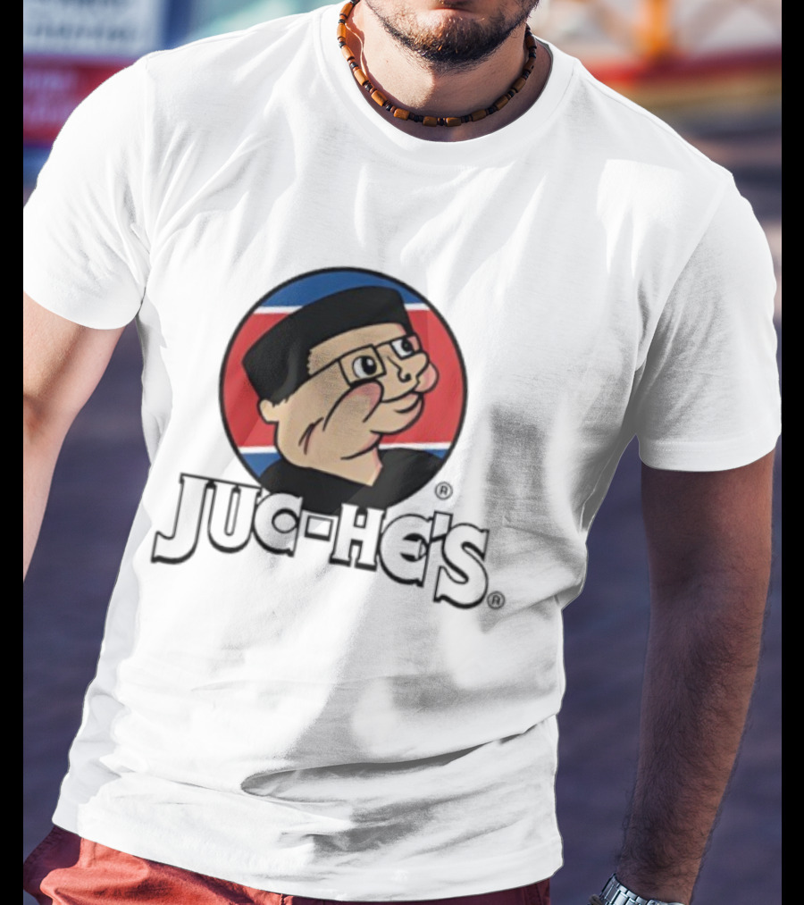 Juc-he’s By K. Thor Jensen North Korean Parody Peanuts Style Circle T-Shirt