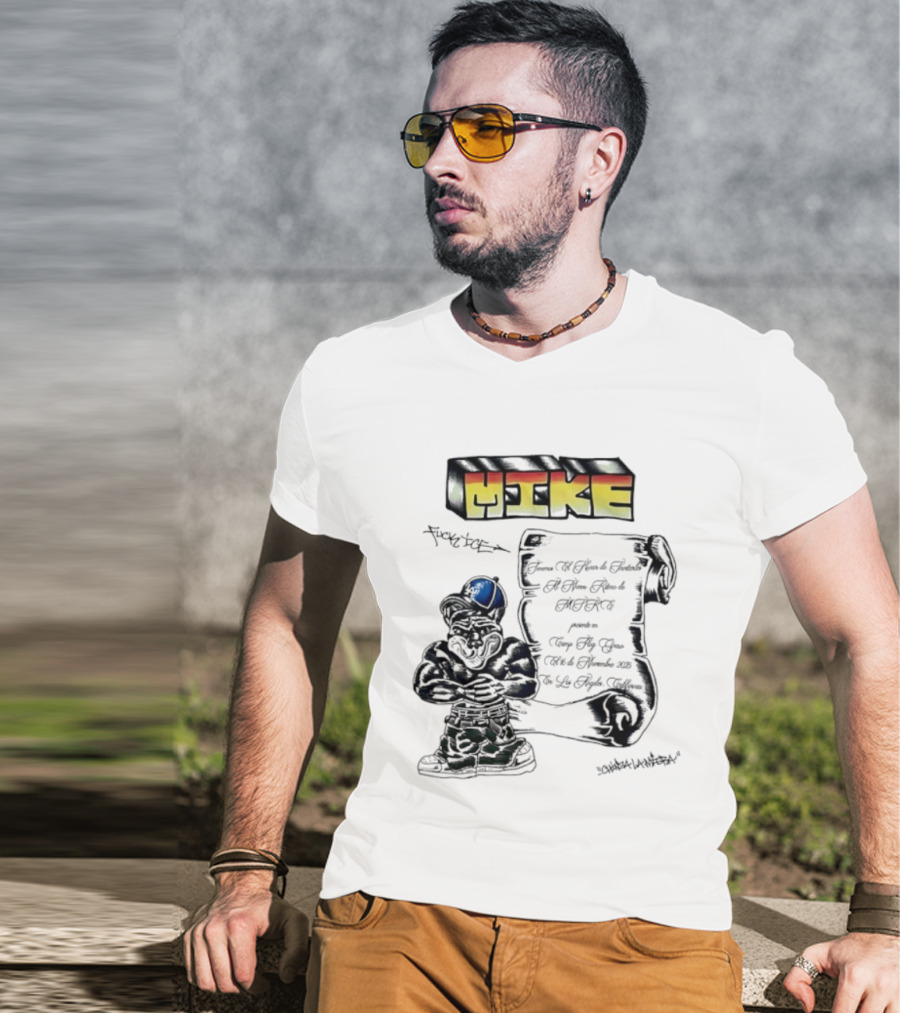 Mike Fuck Ice LA Doggers Script Mascot T-Shirt