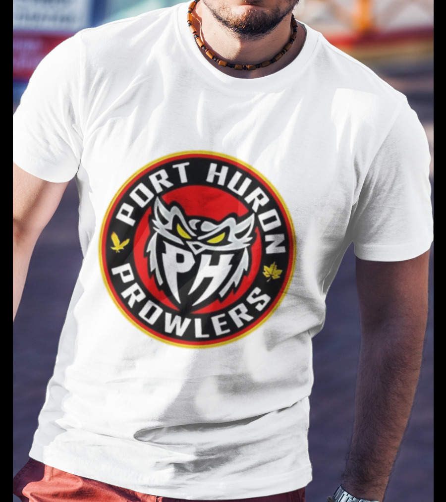 Port Huron Prowlers 2025 Hockey Team Owl Emblem T-Shirt