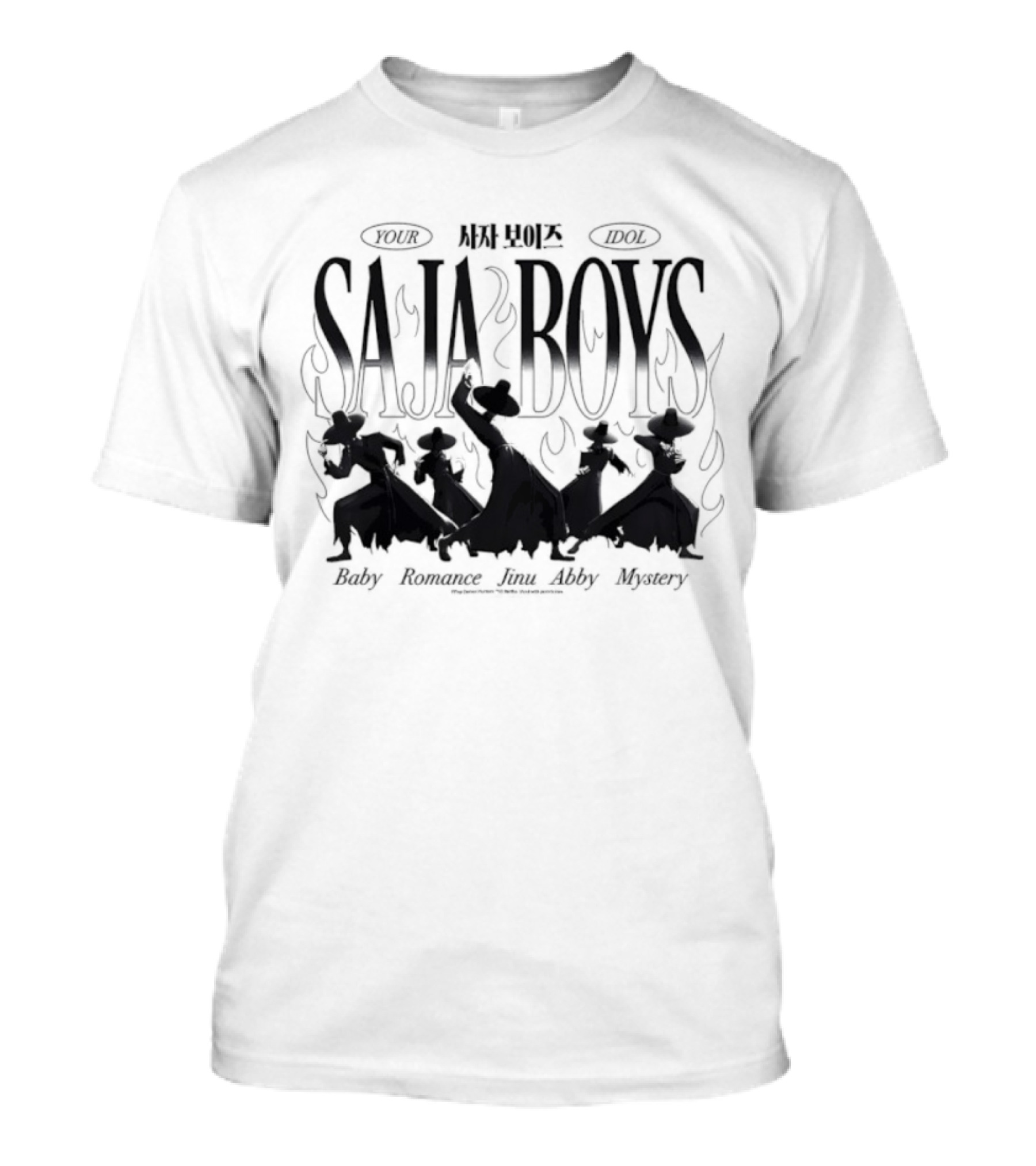 Your Idol Saja Boys Baby Romance Jinu Abby Mystery T-Shirt