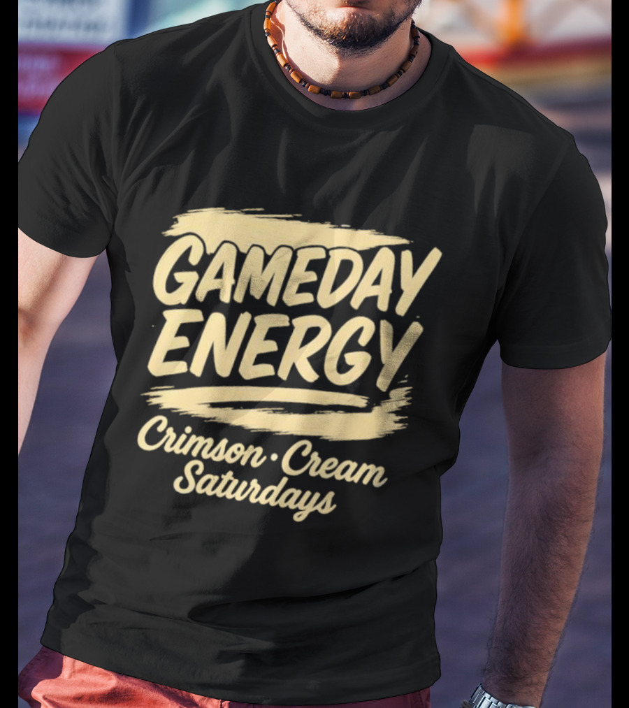 Gameday Energy Crimson Cream Saturdays T-Shirt