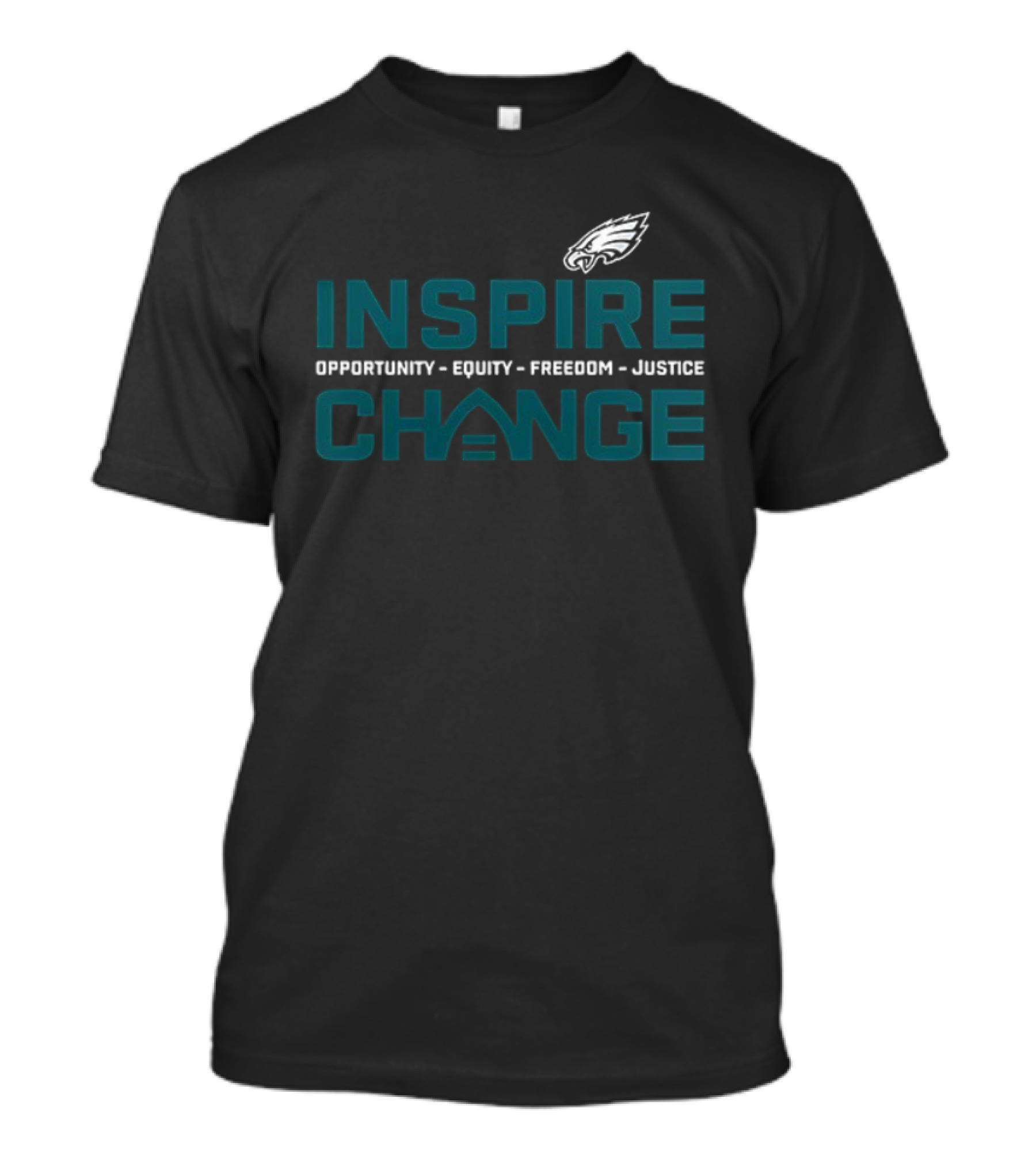 Philadelphia Eagles Inspire Change Opportunity Equity Freedom Justice T-Shirt