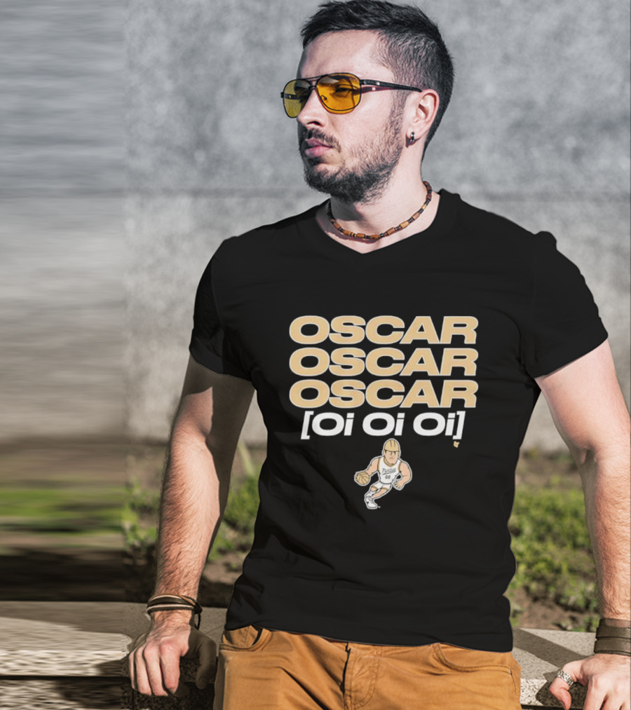 Purdue Basketball Oscar Cluff Oi Oi Oi Oscar Oscar Oscar T-Shirt