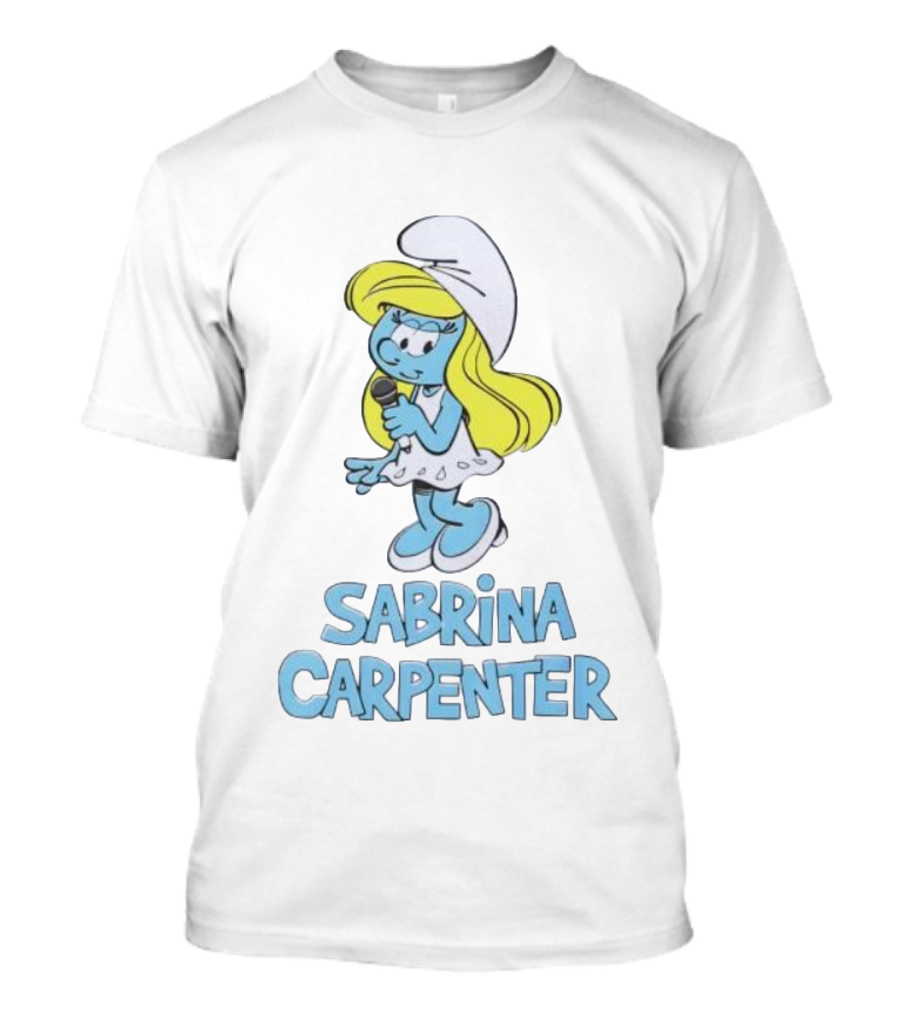 Sabrina Carpenter Smurfette Mic T-Shirt