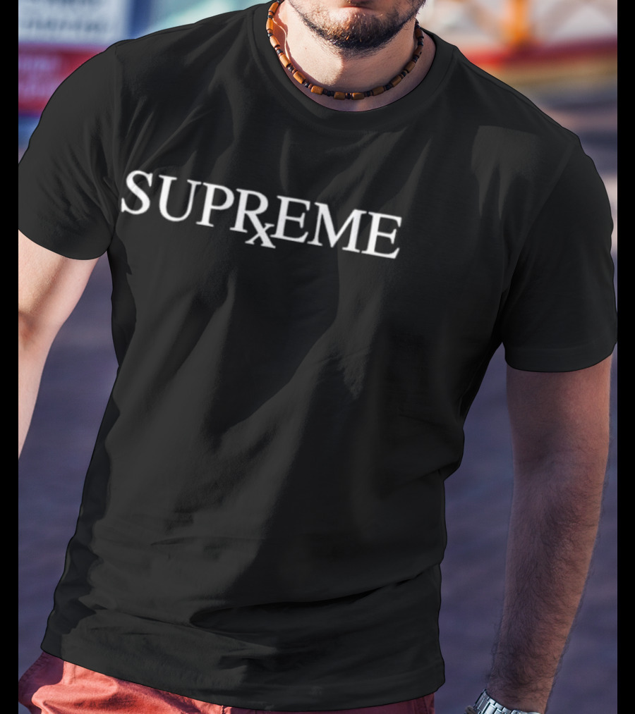 Supreme RX Style Collaboration Graphic T-Shirt
