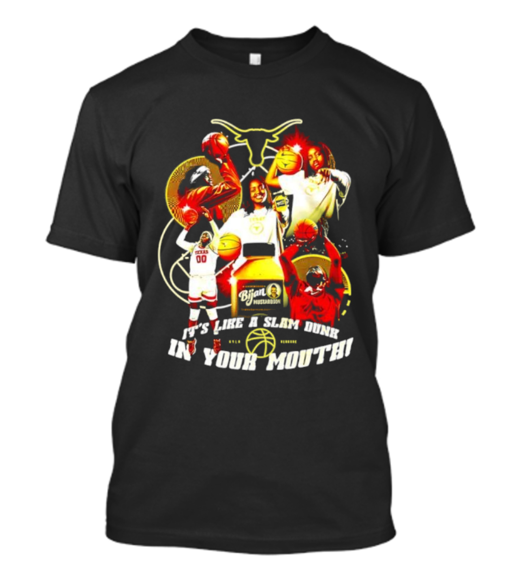 Kyla Oldacre Texas Women's Basketball Slam Dunk In Your Mouth With Longhorns Basketball Players T-Shirt