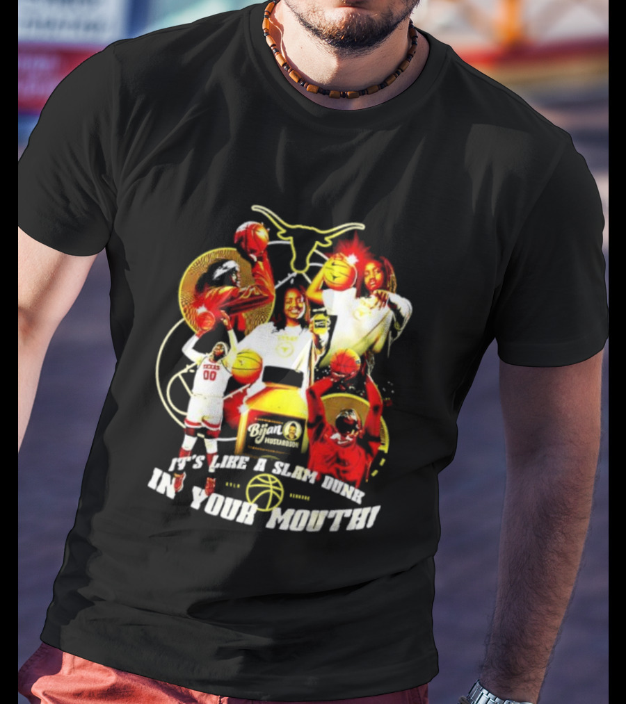 Kyla Oldacre Texas Women's Basketball Slam Dunk In Your Mouth With Longhorns Basketball Players T-Shirt