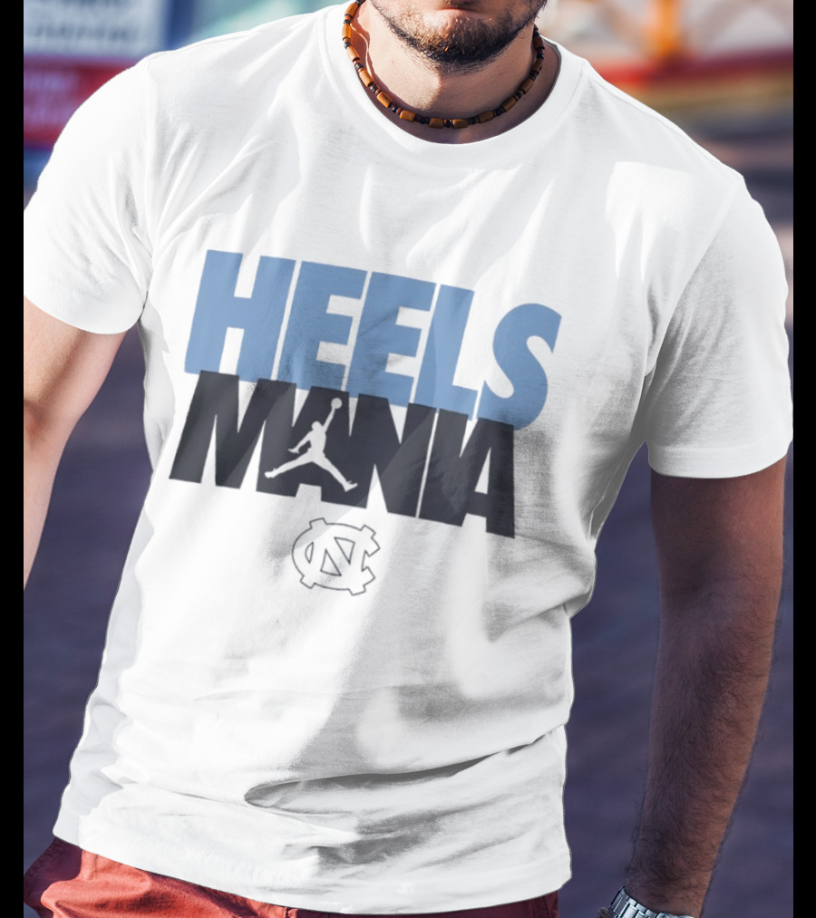 Heels Mania North Carolina Tar Heels Jordan Jumpman NC T-Shirt