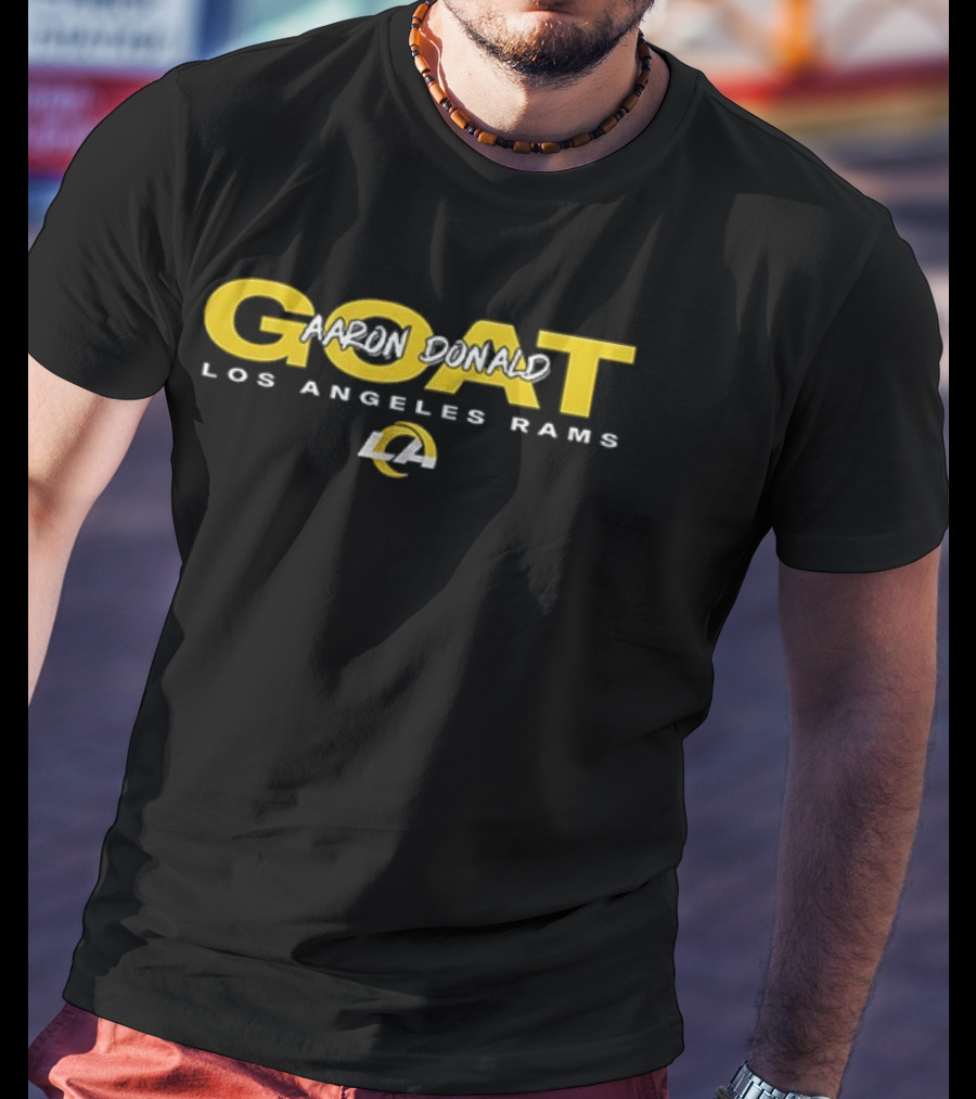 Los Angeles Rams GOAT Aaron Donald Retirement Legends Live Forever T-Shirt