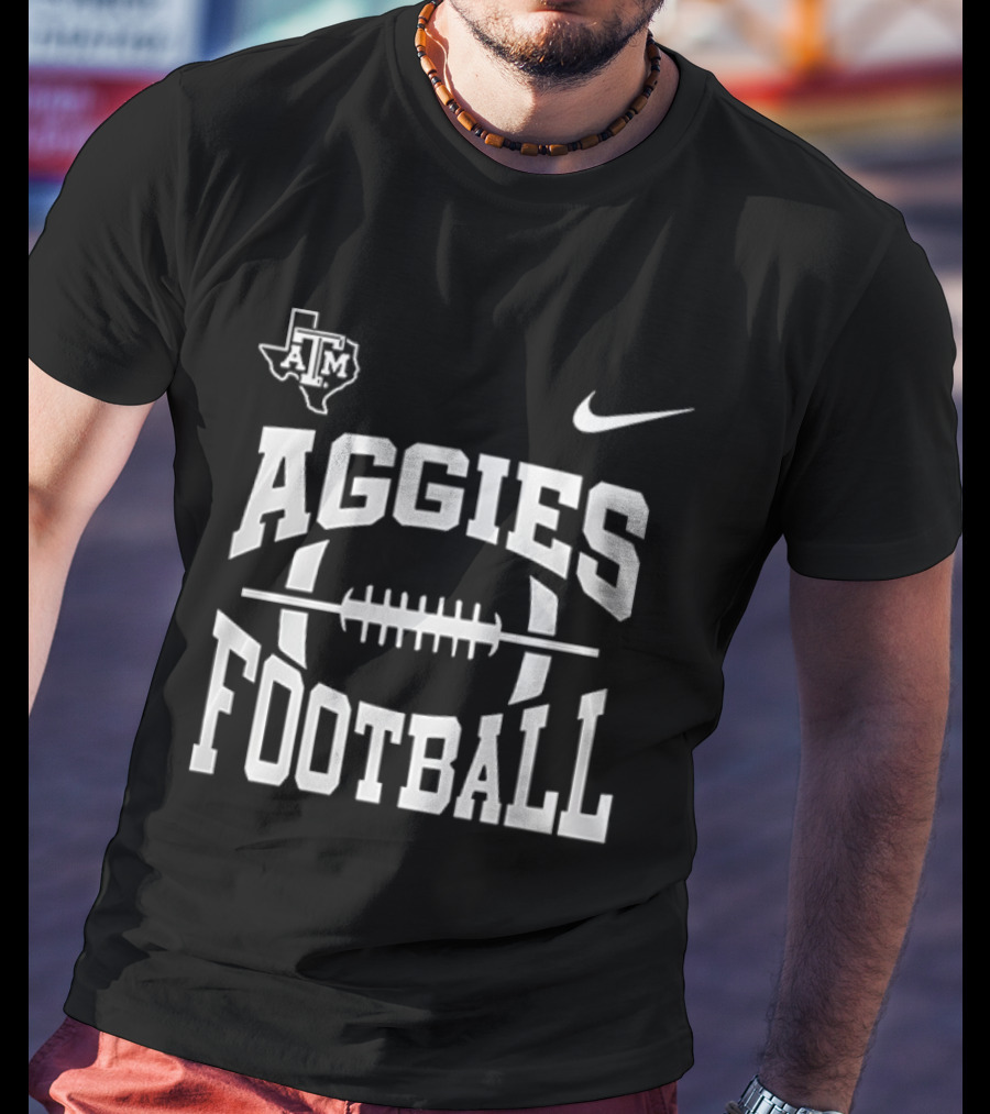 Texas A And M Aggies Football 2025 Gig ’Em Aggies Mascot Nike T-Shirt