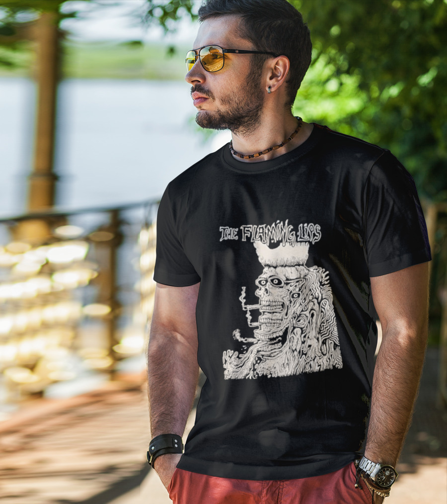 The Flaming Lips Fearless Freaks Smoking Monster Art T-Shirt