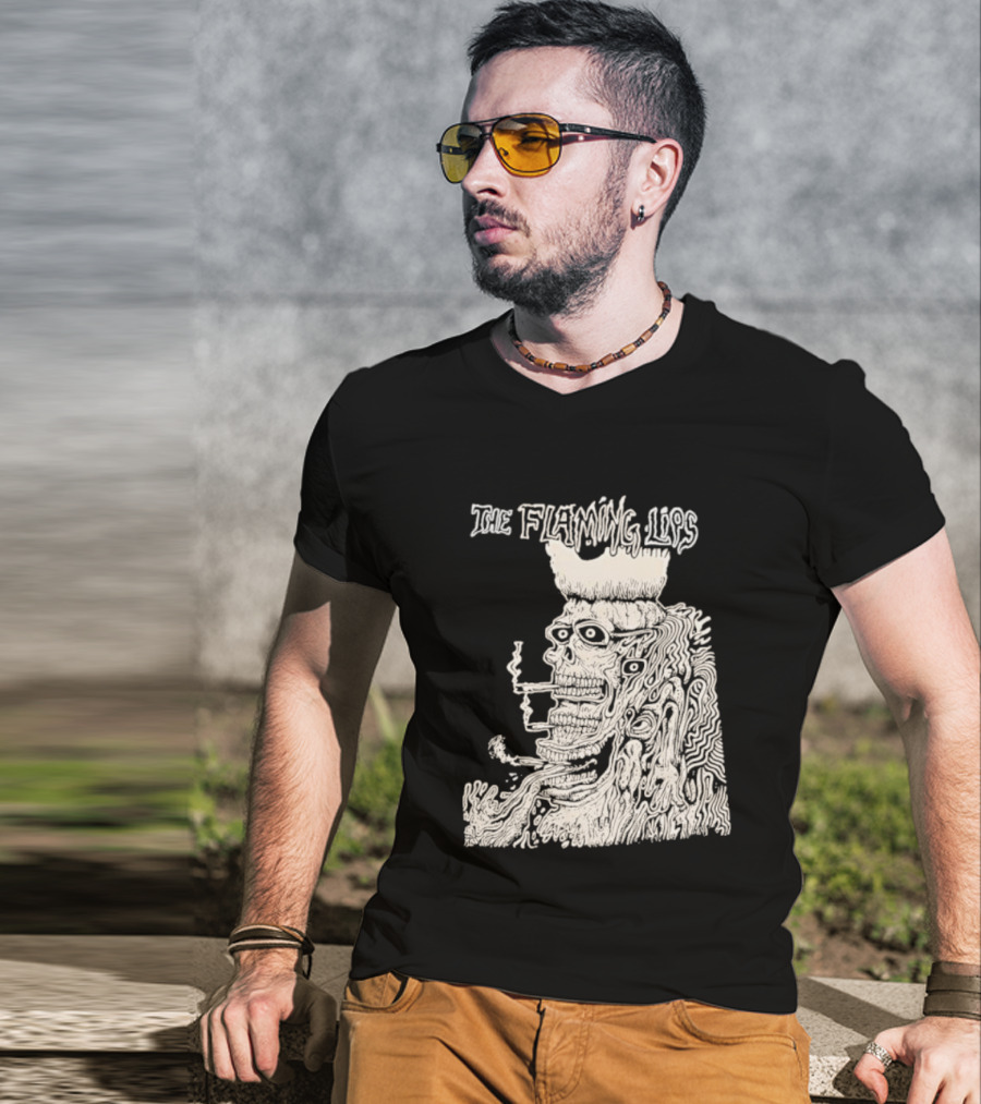 The Flaming Lips Fearless Freaks Smoking Monster Art T-Shirt