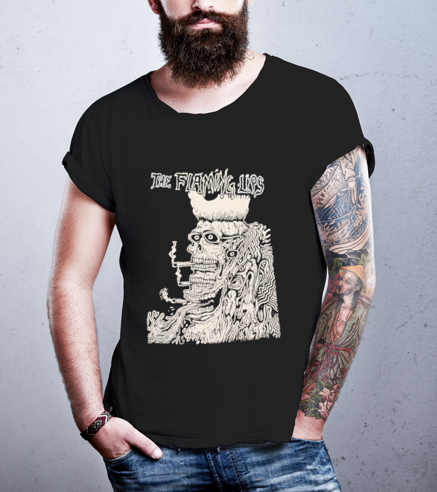 The Flaming Lips Fearless Freaks Smoking Monster Art T-Shirt