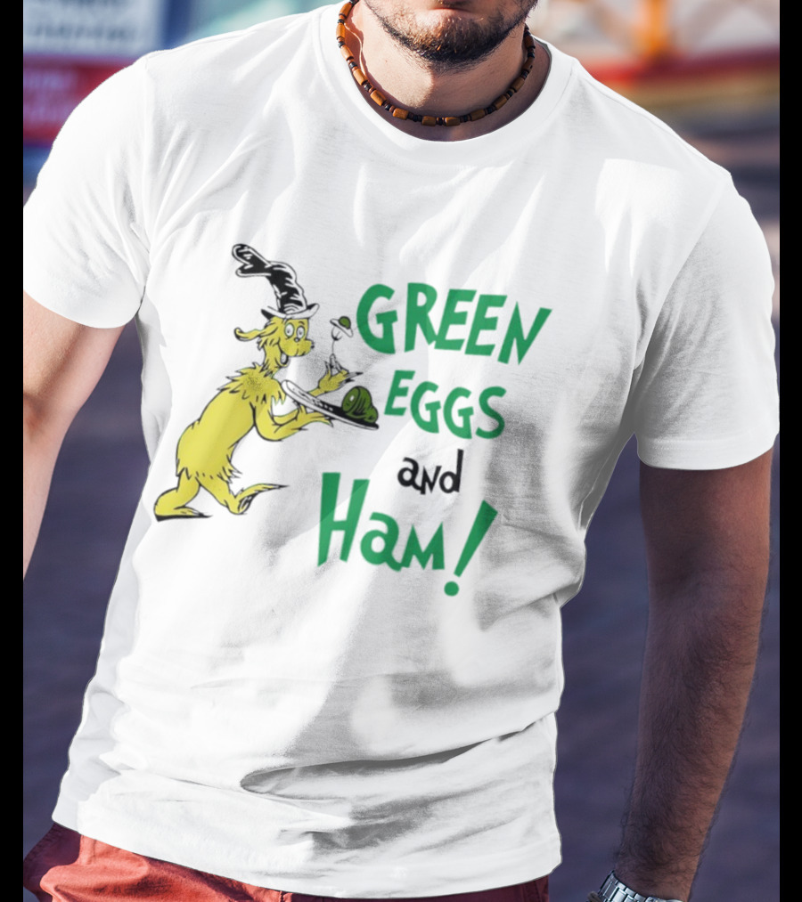 Dr Seuss Green Eggs And Ham Classic Character Sam I Am T-Shirt