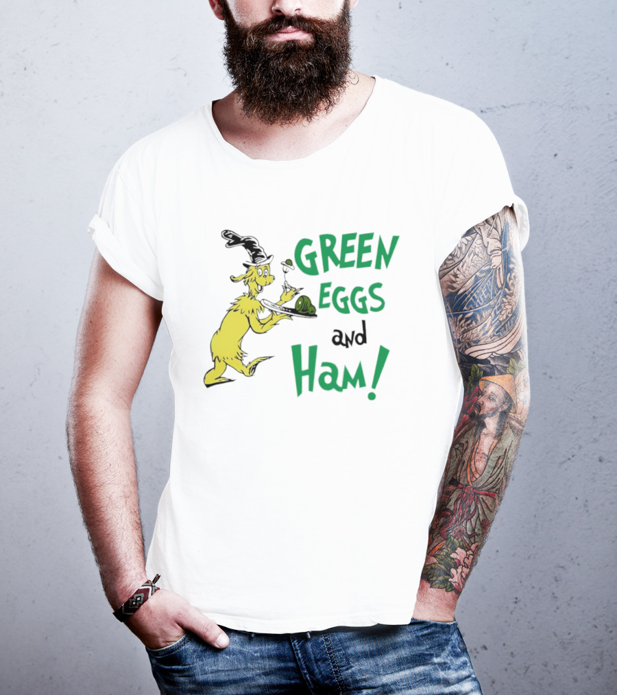 Dr Seuss Green Eggs And Ham Classic Character Sam I Am T-Shirt