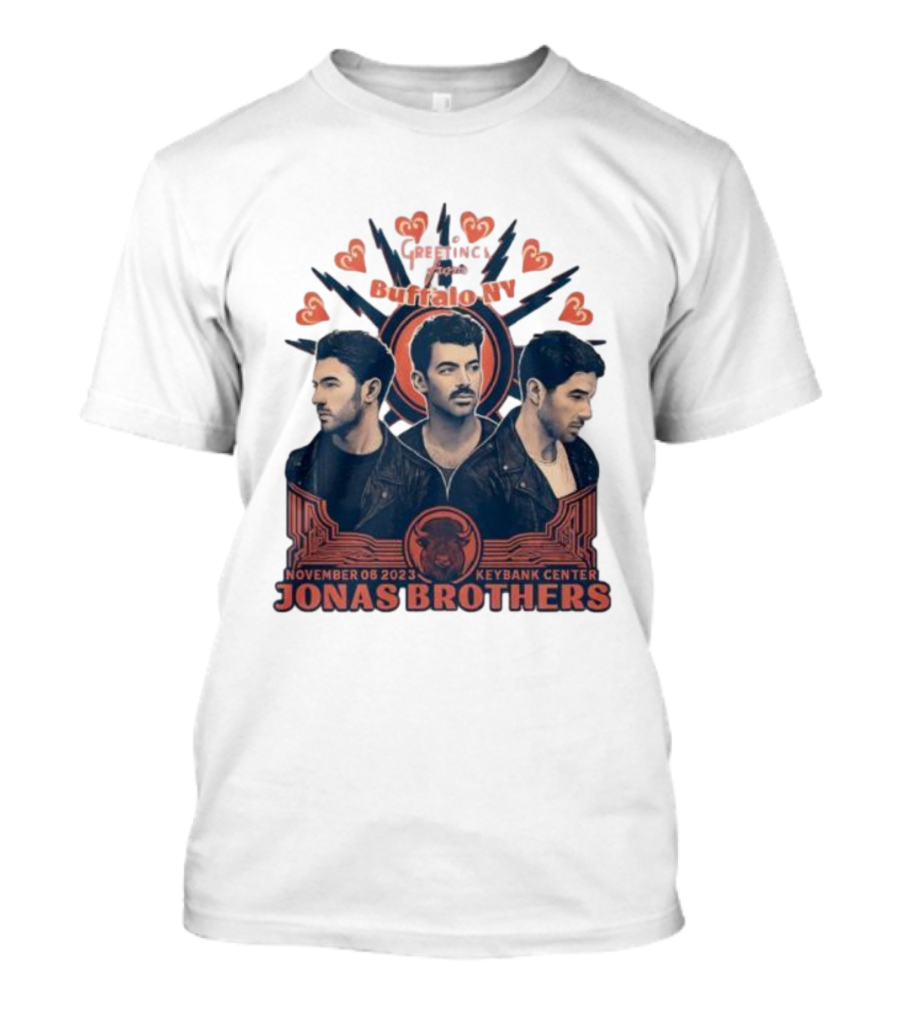 Greetings From Buffalo NY Jonas Brothers November 08 2023 Keybank Center T-Shirt