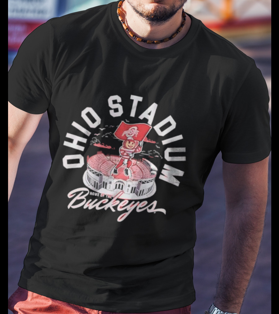Ohio Stadium Buckeyes Flag Ohio State T-Shirt