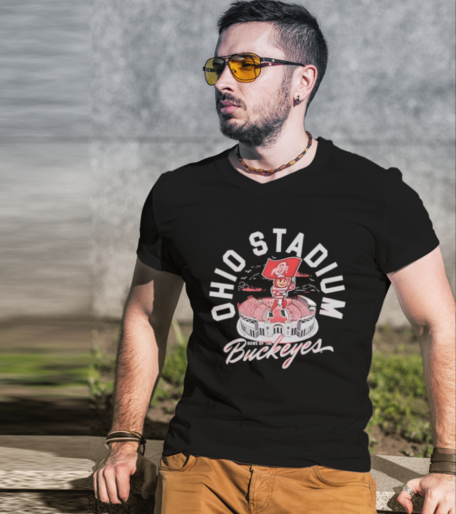 Ohio Stadium Buckeyes Flag Ohio State T-Shirt
