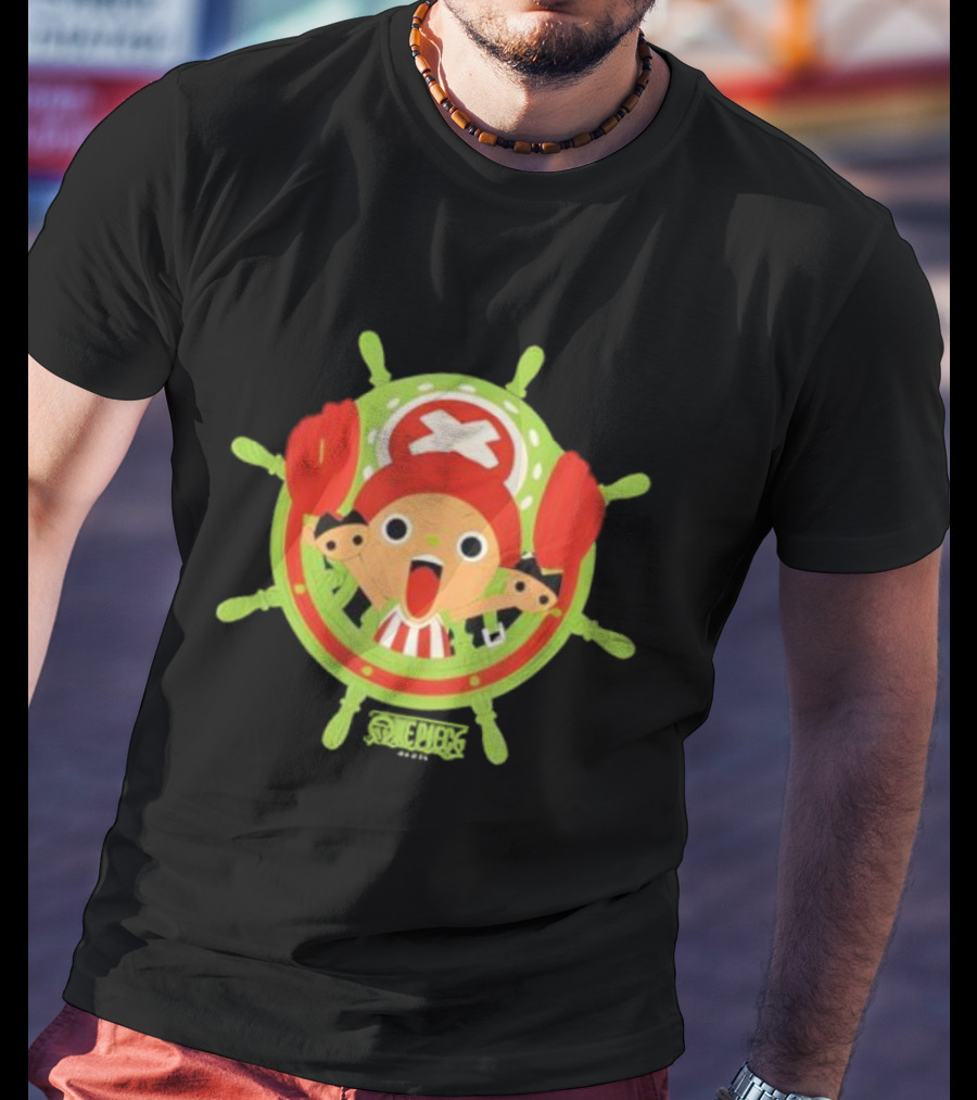 One Piece Tony Tony Chopper Straw Hat Holiday Portrait T-Shirt