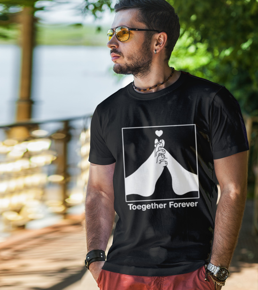 Toegether Forever Feet Heart Connection T-Shirt