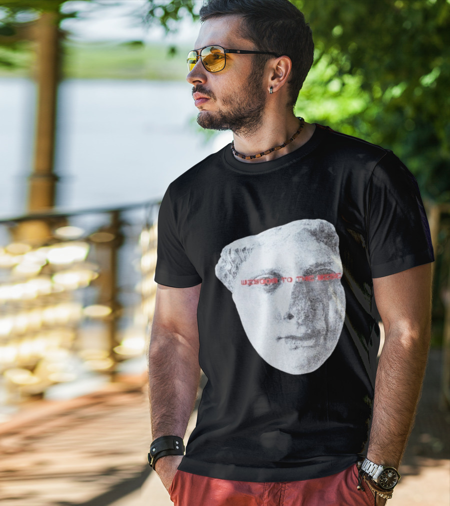 Wisdom To The Wise Classical Statue Art T-Shirt
