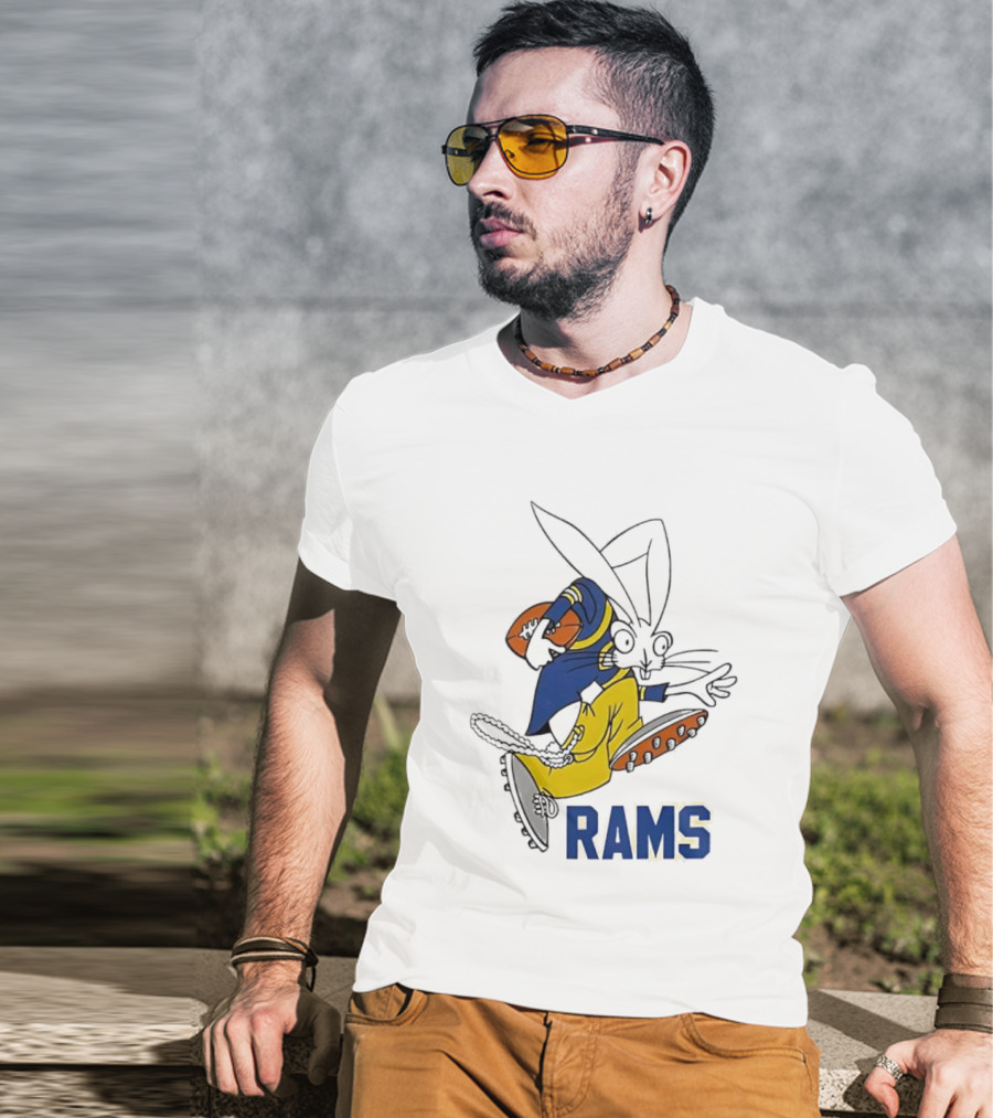 Los Angeles Rams Blink-182 New Year 2026 Celebrating Football Rabbit T-Shirt
