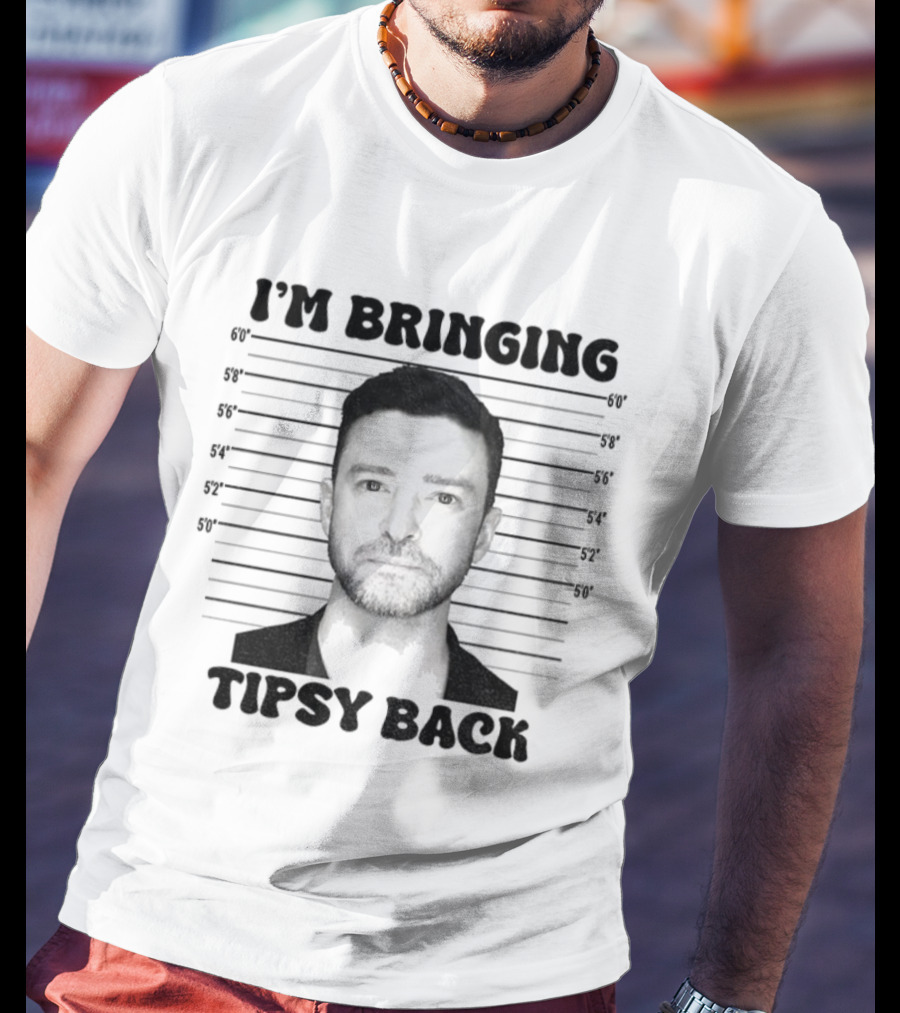 I'm Bringing Tipsy Back Shot Free Justin Vintage T-Shirt