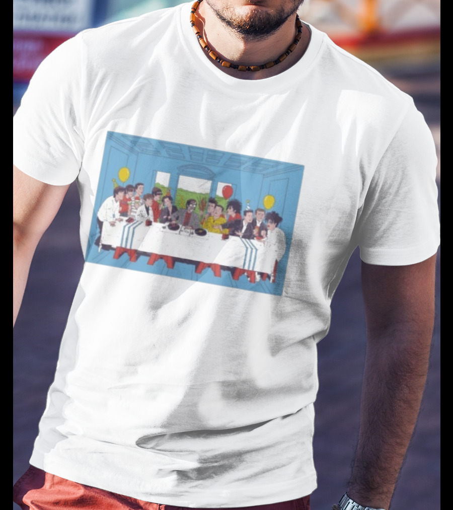 Lukey McGarry Britpop Icons Last Supper Assembly T-Shirt