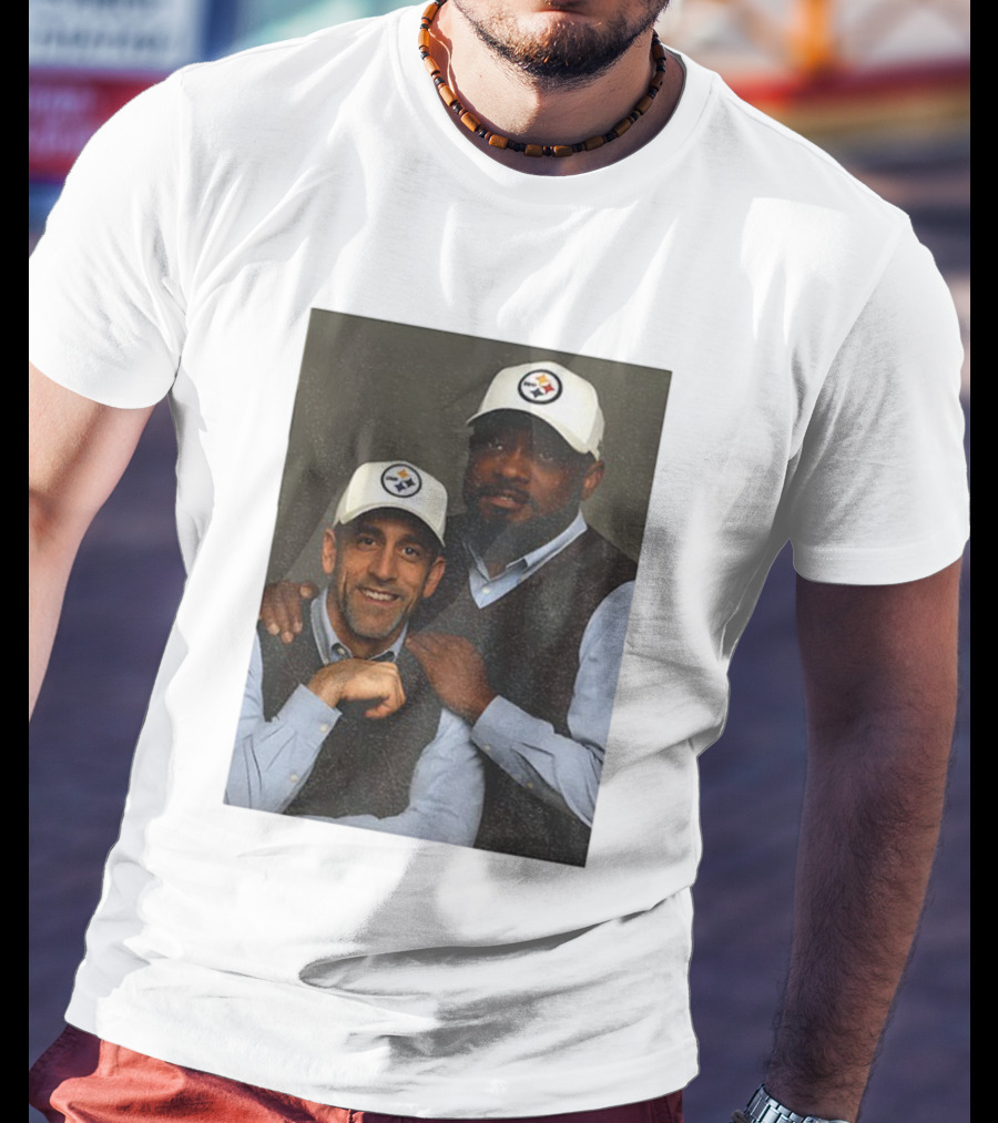 Mike Tomlin Aaron Rodgers Pittsburgh Steelers Step Brothers NFL Comedy Crossover T-Shirt