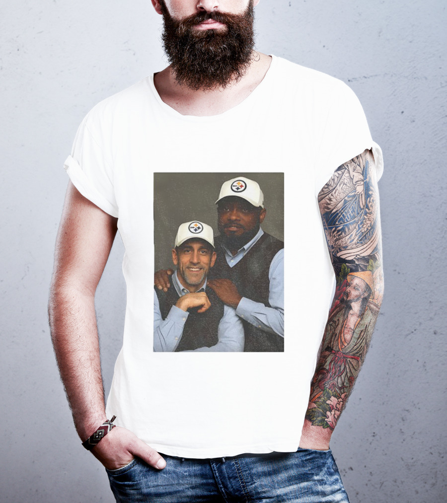 Mike Tomlin Aaron Rodgers Pittsburgh Steelers Step Brothers NFL Comedy Crossover T-Shirt