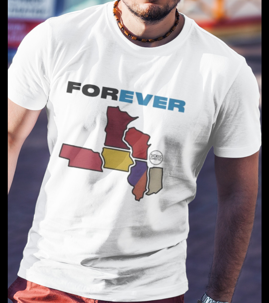 Sickos Committee Forever 9+1 Midwest Region Map T-Shirt