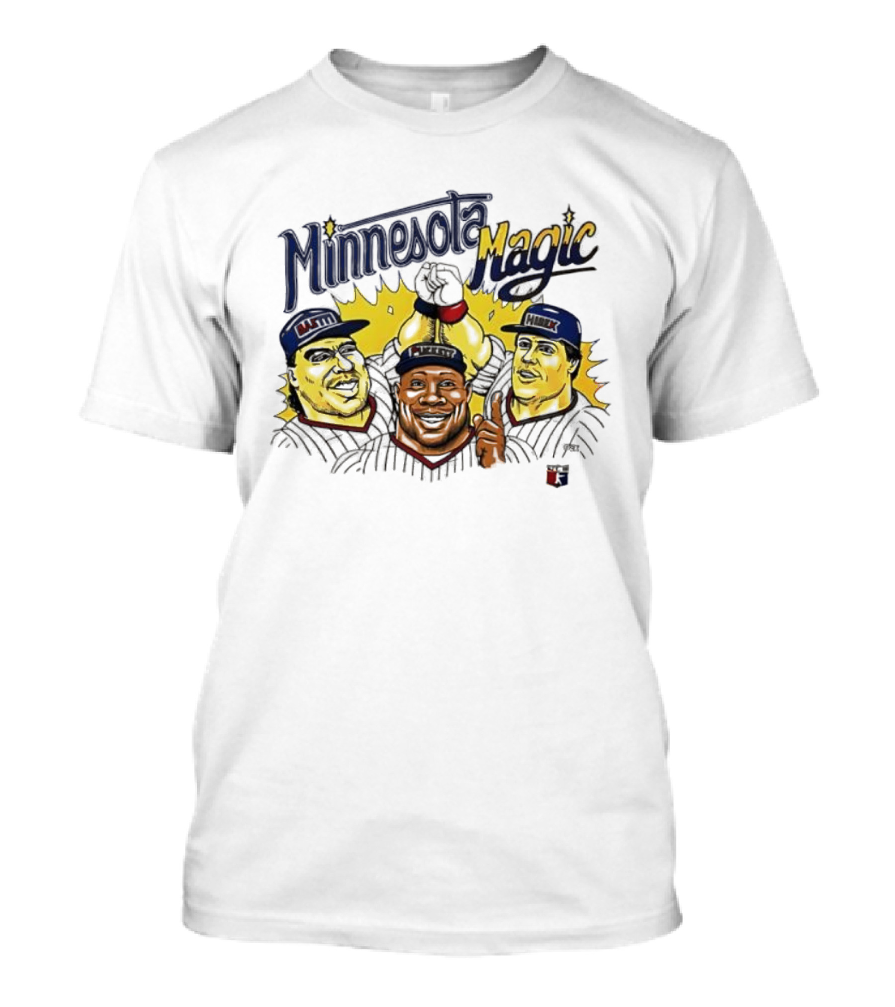 Minnesota Magic Kirby Puckett Kent Hrbek Gary Gaetti Cartoon T-Shirt